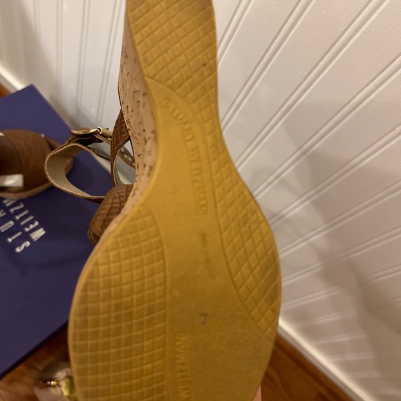 Sz 7 Stuart Weitzman Safety Toffee King Cobra - Picture 6 of 6